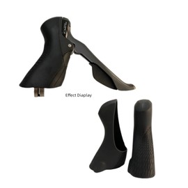 NELboNs Bike Brake Levers Hoods Compatible with Shimano ST-R2000/R3000/R3030 Bicycle Brake Shift Cover Protector,1 Pair of Black