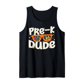 Pre K Dude Back To School Sunglasses Teachers Students Tank Top