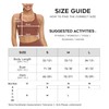 icyzone Women's Sports Bra Strong Hold Padded Training Yoga Top
