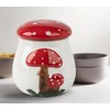 dgudgu Airtight Cookie Jar Mushroom Cookie Jar With Lid Ceramic