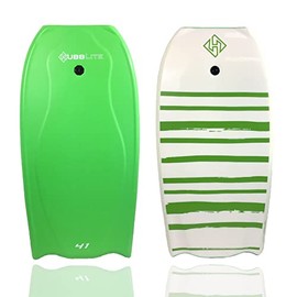 Hubboards Bodyboard Hubb Lite Polystyrene (EPS) - Lime Green/White/White - 42-Inch