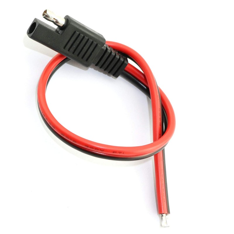 DGZZI 2PCS 14AWG Extension Cable - 30CM SAE Single Plug