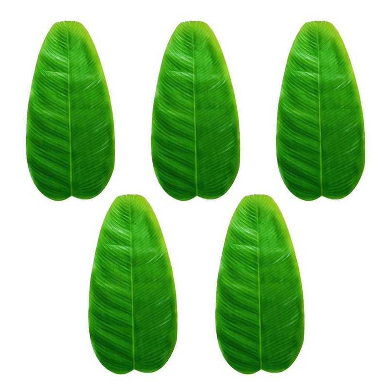 Artificial Tropical Banana Leaves Hawaiian Luau Party Jungle Beach Theme