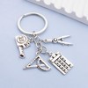 INSTITIZER Ruler Compass Math keychain Teacher Student KeyChain Teacher's Day
