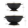 Metal Colander Set of 2, Strainer Basket with Handles perfect