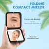Geetery Travel Compact Magnifying Mirror with Tweezers, 1X/15X Magnification, 3.35''
