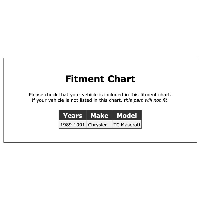 Headlight Switch Connector Compatible With Chrysler TC Maserati 1989 1990