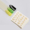 Set of 30 Gold & Silver Feather Nail Stickers Water
