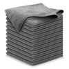 USANOOKS Microfiber Cleaning Cloth Grey - 12 Pcs (12.5"x12.5") -