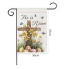 He is Risen Garden Flag, Easter Garden Flag,Cross Egg Butterflies