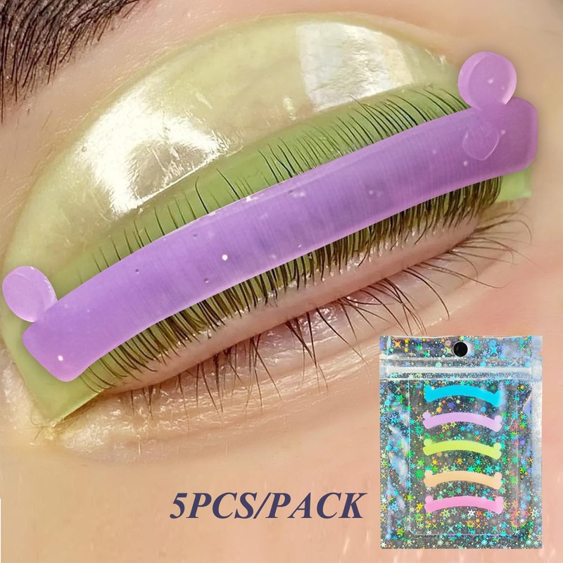 PERMANIA Lash Lift Ribbon, 5Pcs Silicone Eyelash Rods Ribbon Soft