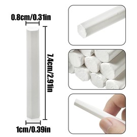 HAIKING White Chalk, 16 Pcs Non-Toxic White Chalk Set Blackboard Writing Chalk for Drawing, Teacher Teaching, School, Office, Home