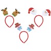 Iconikal Christmas Headband Party Bopper (Snowman, Reindeer, and Santa) 4-Pack