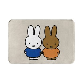 Miffy Entrance Mat, Outdoor, Indoor, Indoor Doormat, Stylish, Anti-Slip, Washable, Quick Drying, Water Absorbent, Washable, Bath Mat, Fluffy, Door Mat, Mud Removing Mat, Bathroom, Kitchen, Commercial