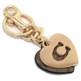 Coach 91478 IMKHA Outlet Signature Heart Love Motif Key Ring, gold