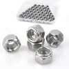 5/16-18 Lock Nuts - Nylon Insert Hex Locknuts,304 Stainless Steel,Plain