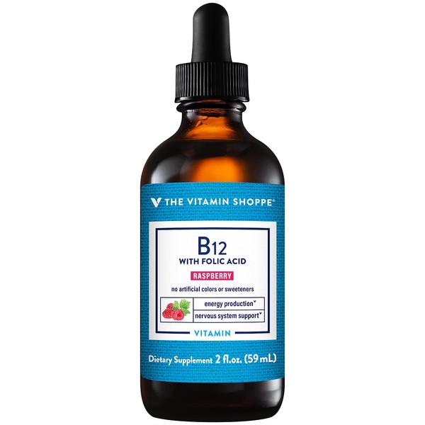 The Vitamin Shoppe Liquid Vitamin B12 with Folic Acid -