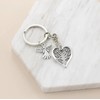 Guardian Angel Wings Keychain keyring- Heart Shaped