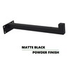 EZYDECOR Shelf Bracket 6 Inch Black Shelf Brackets Wall Mounted