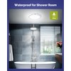 Aggforbl Battery Powered Ceiling Light with Remote, 7.48" Rechargeable Shower