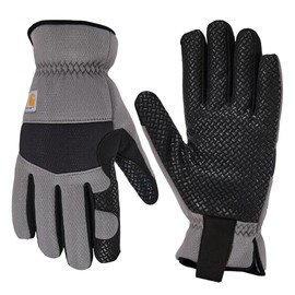 Carhartt Men's Thermal Lined High Dexterity High Grip Glove, Steel Black, Large