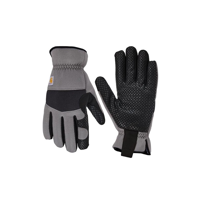 Carhartt Men's Thermal Lined High Dexterity High Grip Glove, Steel