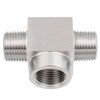 Yoebor Stainless Steel 304 Pipe Fitting Female Branch Tee, 1/4"