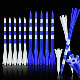 Crestgolf 150 Pack Plastic Golf Tees, Contain 100PCS 3-1/4" Long Tees, 25PCS 2-3/4" and 25PCS Short Tees Mixed Pack, Enhanced Durability & Stability, Minimize Friction and Side Spin