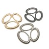 6 Pcs Three Ring Silk Scarf Buckle Simple Fashion Wrap