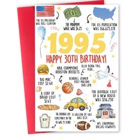 Beixian Funny 30th Birthday Card, Happy 30th Birthday Gifts Ideas for Women Men, Unique 30 Year Old Birthday Decorations for Him Her