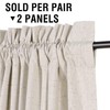 H.VERSAILTEX Linen Look 100% Blackout Curtains 84 Inches Long for