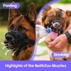 Dog Muzzle，Anti Biting and Stop Chewing，Drinking and Breath Free， Soft