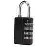 Gym Bag Locker Padlock 4 Digit Combination Zinc Alloy Black