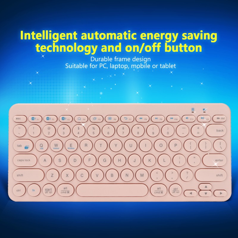 78 Key Wireless Keyboard Bluetooth 5.0 Programmable Ergonomics Laptop Keyboard