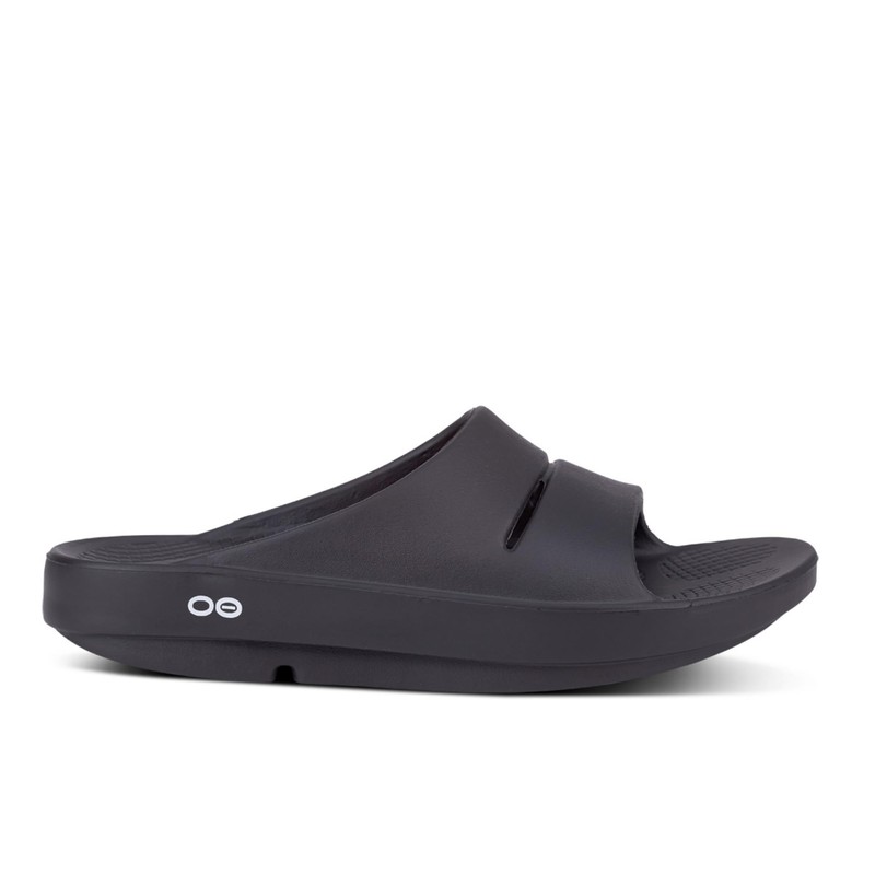 OOFOS OOahh Recovery Slide, Black - Women’s Size 15, Men’s