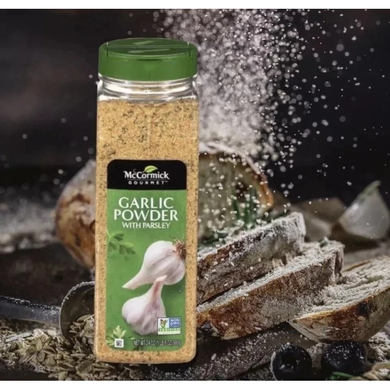 McCormick 3 McCormick Gourmet GARLIC POWDER With PARSLEY(NON GMO Verified)24