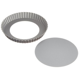 Suncraft PP-718 Tart Shaped Bottom Cutter, Round, Corrugated, 7.1 inches (18 cm), Fluorine Processed, Made in Japan, Confectionery Pastry Chef