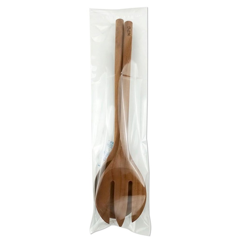 KPC Salad Server Spoon Fork Set of 2 Wooden
