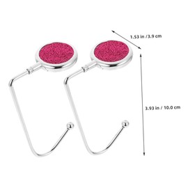 OATIPHO 2pcs Stylish Table Purse Hanger Handbag Hooks for Desk Travel Elegant Bag Holder Enhanced Stability for Organizing Handbags Backpacks
