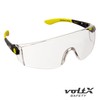 voltX 'QUAD' 4 in 1 CLEAR Lens Safety Glasses, with