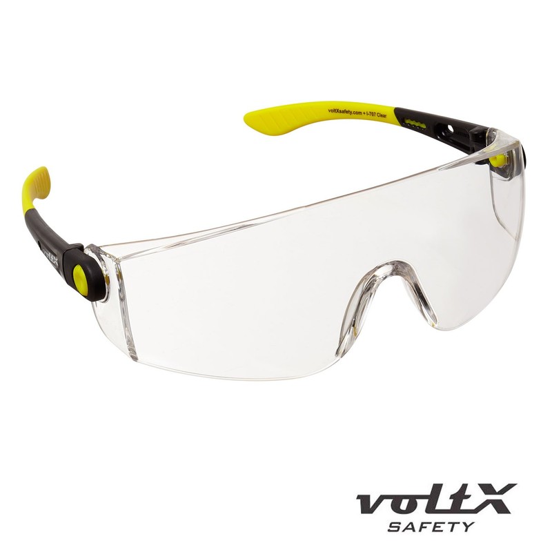 voltX 'QUAD' 4 in 1 CLEAR Lens Safety Glasses, with
