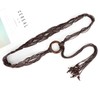 BAOKELAN Boho Woven Belts for Women Rope Braid Waist Belt