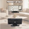Lichamp Projection Alarm Clocks Bedside,180° Rotatable Projector Mirrorautomatic Brightness,LED Digital
