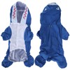 Dog Cute Raincoat Hooded Cloak Rain Jacket Cover Waterproof Polyester