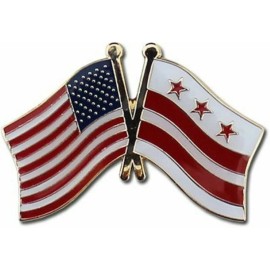 RFCO USA American Washington D.C. Friendship Flag Bike Motorcycle Hat Cap lapel Pin