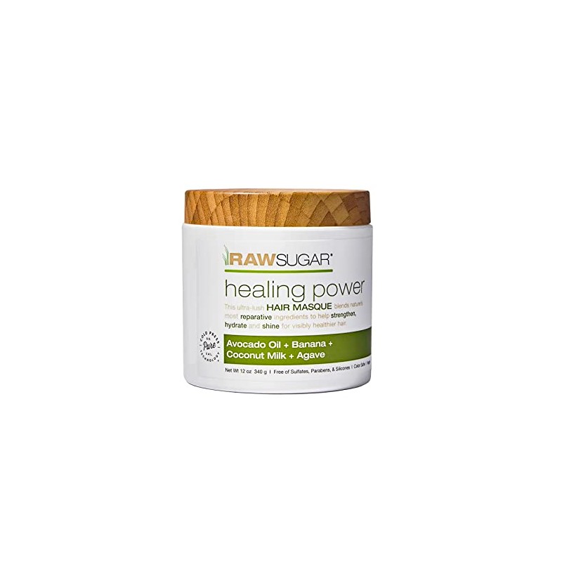 RAW SUGAR, Healing Power, Mascarilla Reparadora para Cabello, con Aceite