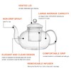 Glass Teapot Set, 40OZ/1200ml Stovetop Safe Glass Tea Kettle with