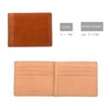 MILAGRO eami103 Amanda Oil Leather Slim Wallet, No Coin Purse