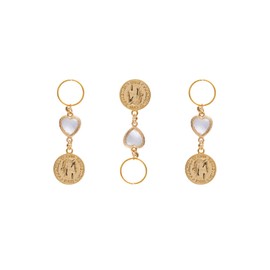 Red by Kiss Premium Luxury Braid Charms, Hair Decorative Accessories for Braids & Locs, Gold Silver Shiny, Lightweight & Durable (Luxury)