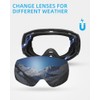 JetBlaze Ski Goggles Spherical Mirrored Silver Lens